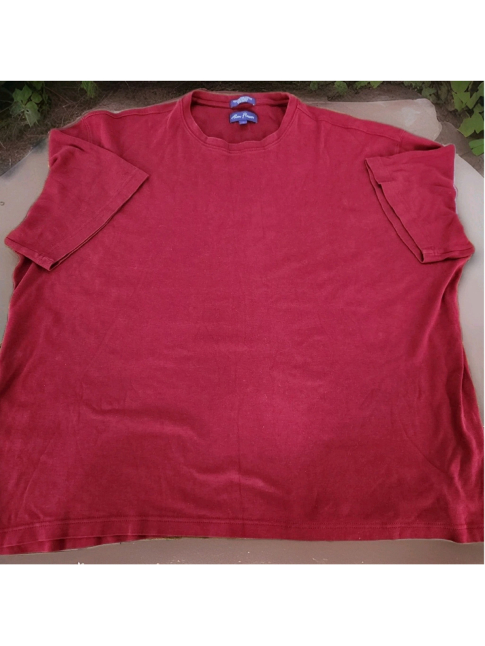 Alan Flusser T Tee Shirt Mens XL Short Sleeves 100% Fine Pima Cotton Red